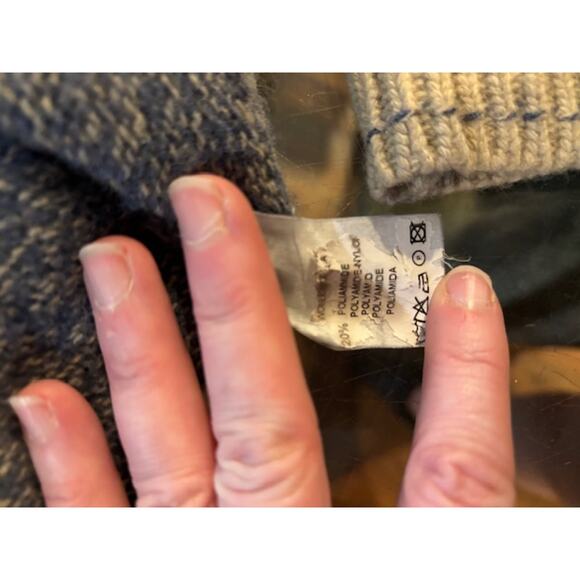 Castle of Ireland Sweater Wool Pullover Quarter Zip Mens Large Preppy Warm - Picture 7 of 9